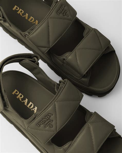 prada sands|prada leather sandals.